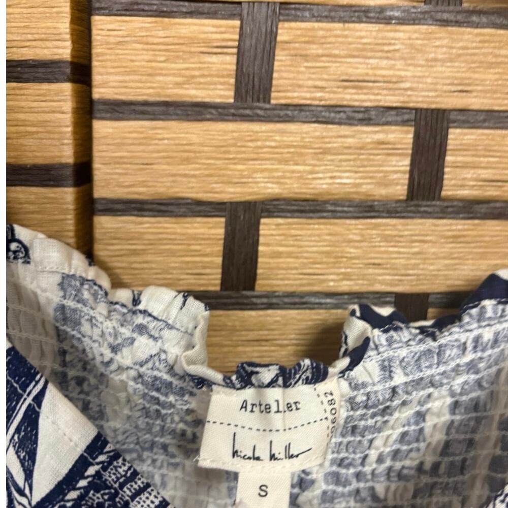 Nicole Miller Navy ANd White Tank‎ Top Size Small - Picture 5 of 8